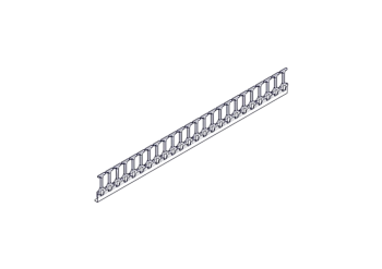 Systeme Electric, серия Excelente, 48U, пластиковые пальцы, однорядный, на две стороны