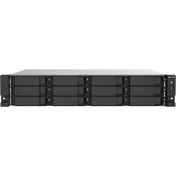 Сетевое хранилище без дисков/ SMB QNAP TS-1273AU-RP-8G NAS 12 HDD trays, 2x 2.5 GbE, rackmount, 2 PS