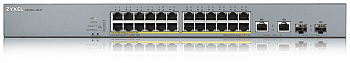 ZYXEL GS1350-26HP-EU0101F Коммутатор/ ZYXEL GS1350-26HP L2 PoE + switch for IP cameras, 24xGE PoE +,