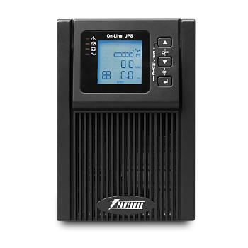 ИБП POWERMAN Online 1000, LCD, двойного преобразования, 1000ВА, 900Вт, 2 евророзетки с резервным пит