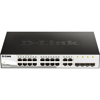 D-Link DGS-1210-20/FL2A Коммутатор/ Управляемый L2 коммутатор, 16x1000Base-T, 4xCombo 1000Base-T/SFP