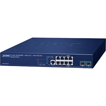 PLANET MGS-6320-8T2X коммутатор/ PLANET MGS-6320-8T2X L3 4-Port 10/100/1000T + 4-Port 2.5G + 2-Port 