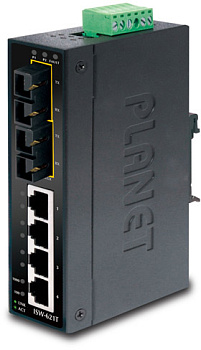 PLANET ISW-621TS15 ISW-621TS15 коммутатор для монтажа в DIN рейку/ IP30 Slim Type 4-Port Industrial 