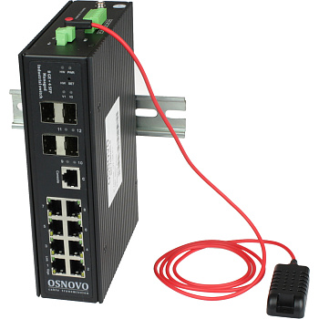 OSNOVO SW-70804/ILS Коммутатор/ OSNOVO Промышленный гигабитный L2+ коммутатор на 12 портов с функцие