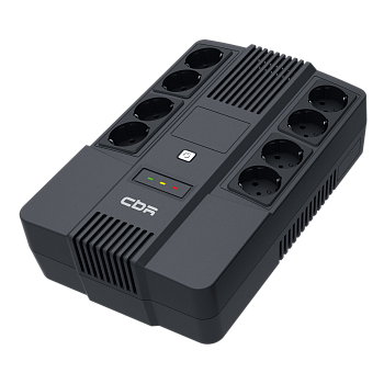 Линейно-интерактивный ИБП в плоском корпусе "Brick"/ ИБП CBR [UPS-OFK-101E-800] 800VA/480W,  Schuko 