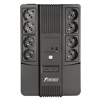ИБП POWERMAN Brick 650 PLUS, линейно-интерактивный, 650ВА, 360Вт, 4 евророзетки с резервным питанием