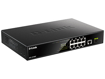 D-Link DGS-1010MP/A1A Коммутатор/ DGS-1010MP,DGS-1010MP/A1A Unmanaged Switch 9x1000Base-T (8x1000Bas