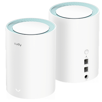 Cudy M1300(2-Pack) Wi-Fi Mesh-система/ AC1200 Wi-Fi Gigabit Mesh Solution 2-Pack, Chipset MT7621DA+M