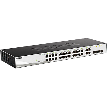 D-Link DGS-1210-28/F3A Коммутатор/ DGS-1210-28/F Smart L2 Switch 24х1000Base-T, 4хCombo 1000Base-T/S