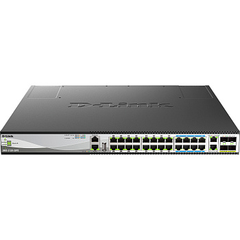 D-Link DMS-3130-30PS/A1A Коммутатор/ Управляемый L3 PoE-коммутатор, стек, 16x2.5GBase-T, 8x5GBase-T,