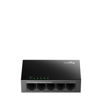 Cudy GS105 Коммутатор/ 5-Port Gigabit Desktop Switch, 5 10/100/1000M RJ45 Ports, Loop Detection, Des