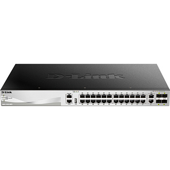 D-Link DGS-3130-30TS/A1A Коммутатор/ DGS-3130-30TS L3 Managed Switch with 24 10/100/1000Base-T ports