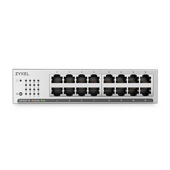 ZYXEL GS1100-16-EU0104F Коммутатор бесшумный/ Web-managed Gigabit Switch Zyxel GS1100-16, 16xRJ-45: 