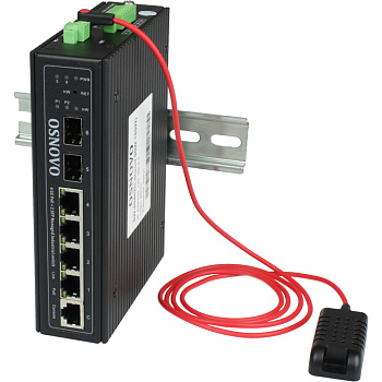 OSNOVO SW-80402/ILS(port 90W 180W) Коммутатор/ OSNOVO Промышленный гигабитный L2+ коммутатор HiPoE н