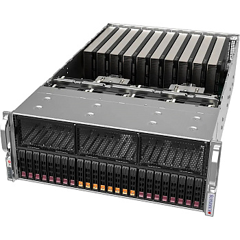 Платформа для сервера/ Supermicro GPU SuperServer AS-4125GS-TNRT2 4U (2x Socket SP5 up 400W, 24x DDR