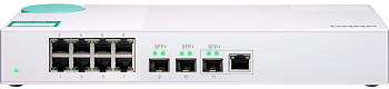 QNAP QSW-308-1C Коммутатор/ QNAP QSW-308-1C Unmanaged 10 Gb / s switch with 3 SFP + ports, of which 