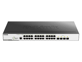 D-Link DGS-3000-28LP/B1A Коммутатор/ DGS-3000-28LP/B Managed L2 Switch 24x1000Base-T PoE, 4x1000Base
