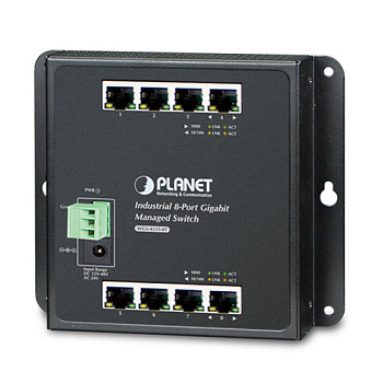 PLANET WGS-4215-8T WGS-4215-8T индустриальный коммутатор/ IP30, IPv6/IPv4, 8-Port 1000TP  Wall-mount
