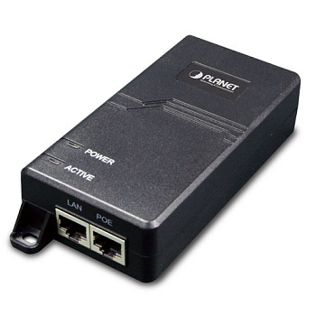 PLANET POE-172 инжектор/ PLANET Single Port 10/100/1000Mbps Ultra POE Injector (60 Watts) - w/intern