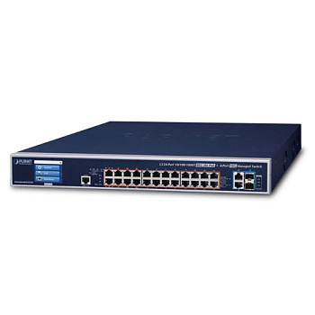 PLANET GS-6320-24UP2T2XV коммутатор/ PLANET GS-6320-24UP2T2XV L3 24-Port 10/100/1000T 802.3bt PoE + 