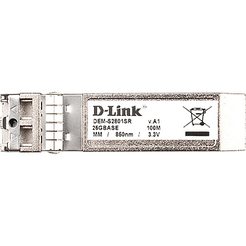 D-Link DEM-S2801SR/A1A Трансивер/ DEM-S2801SR SFP28 Transceiver, 25GBase-SR, Duplex LC, 850nm, Multi