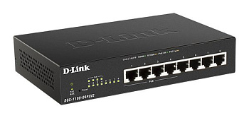 D-Link DGS-1100-08PLV2/A1A Коммутатор/ DGS-1100-08PLV2,DGS-1100-08PLV2/B EasySmart L2 Switch 8х1000B