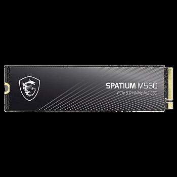 Твердотельный накопитель SSD MSI M.2 2280 1TB SPATIUM M560 Client SSD S78-440L0F0-P83, PCIe Gen5x4 w