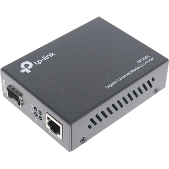 TP-Link MC220L Конвертер/ 10/100/1000Mbps RJ45 to 1000Mbps SFP slot supporting MiniGBIC modules, swi