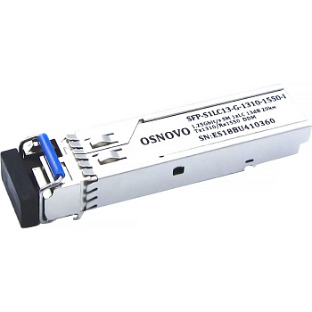 OSNOVO SFP-S1LC13-G-1310-1550-I Трансивер/ OSNOVO Оптический гигабитный SFP Модуль промышленный, LC,