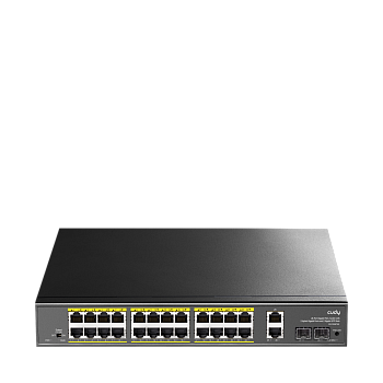 Cudy GS1026PS2 Коммутатор/ 24-10/100/1000 BASE-T Gigabit ports, 2-Port 10/100/1000 BASE-T Gigabit Up