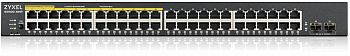 ZYXEL GS190048HPV2-EU0101F Kоммутатор/ Zyxel GS1900-48HPv2 Smart L2 PoE + switch, rack 19 ", 48xGE (
