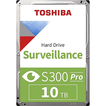 HDD Toshiba SATA3 10Tb Surveillance S300 7200  512Mb 1 year warranty (replacement ST10000VE001, WD10