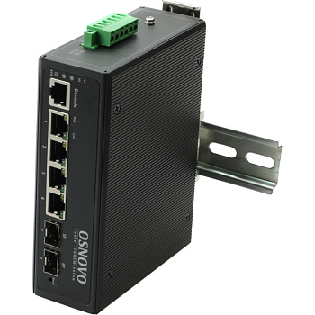 OSNOVO SW-80402/IL Коммутатор/ OSNOVO Промышленный гигабитный L2+ коммутатор на 6 портов, 4 *10/100/