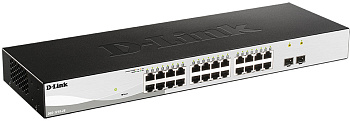 D-Link DGS-1210-26/FL2A Коммутатор/ DGS-1210-26/FL Managed L2 Switch 24x1000Base-T, 2x1000Base-X SFP