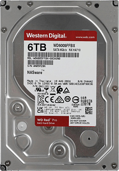 Жесткий диск WD SATA-III 6TB WD6005FFBX NAS Red Pro (7200rpm) 256Mb 3.5" [WD6005FFBX]